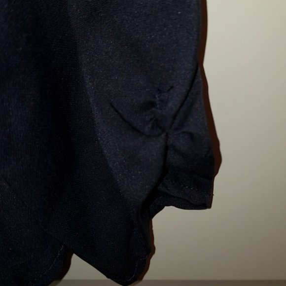 Navy Drape Front Heavy Cardi Jkt NWOT - Picture 4 of 5